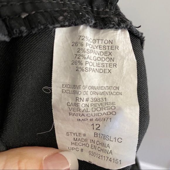 Democracy Sz 12 Liberty Skinny Gray Jeans - Picture 6 of 7